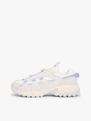 beige speed laces cleat outdoor trainers for women tommy jeans