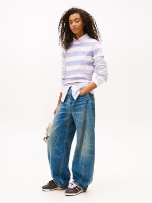 brown low profile serrated trainers for women tommy jeans