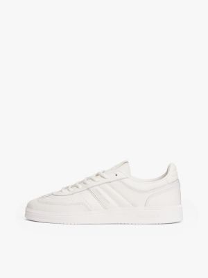 weiß the greenwich leder-sneaker für damen - tommy jeans