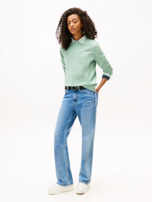 white fine cleat platform trainers with leather for women tommy jeans