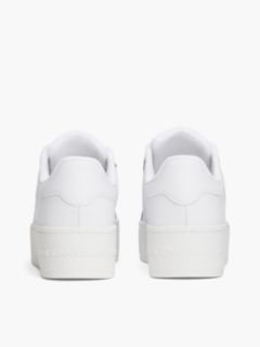Logo Platform Trainers With Leather — White 4