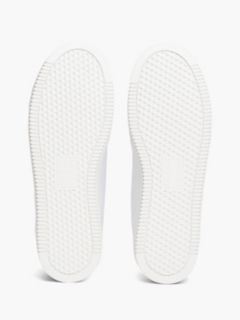 Logo Platform Trainers With Leather — White 5