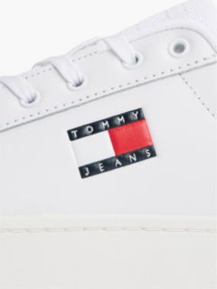 Logo Platform Trainers With Leather — White 6
