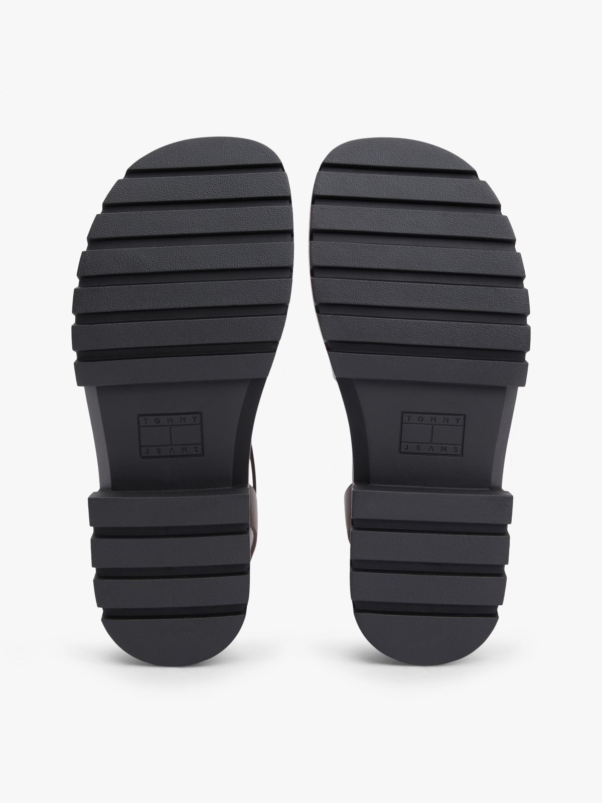 Leather Chunky Cleat Fisherman Sandals — Brown