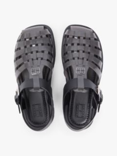 Jelly Chunky Cleat Fisherman Sandals — Black 3