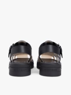 Jelly Chunky Cleat Fisherman Sandals — Black 4
