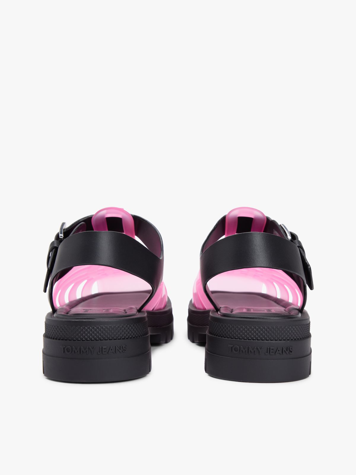 Jelly Chunky Cleat Fisherman Sandals — Pink