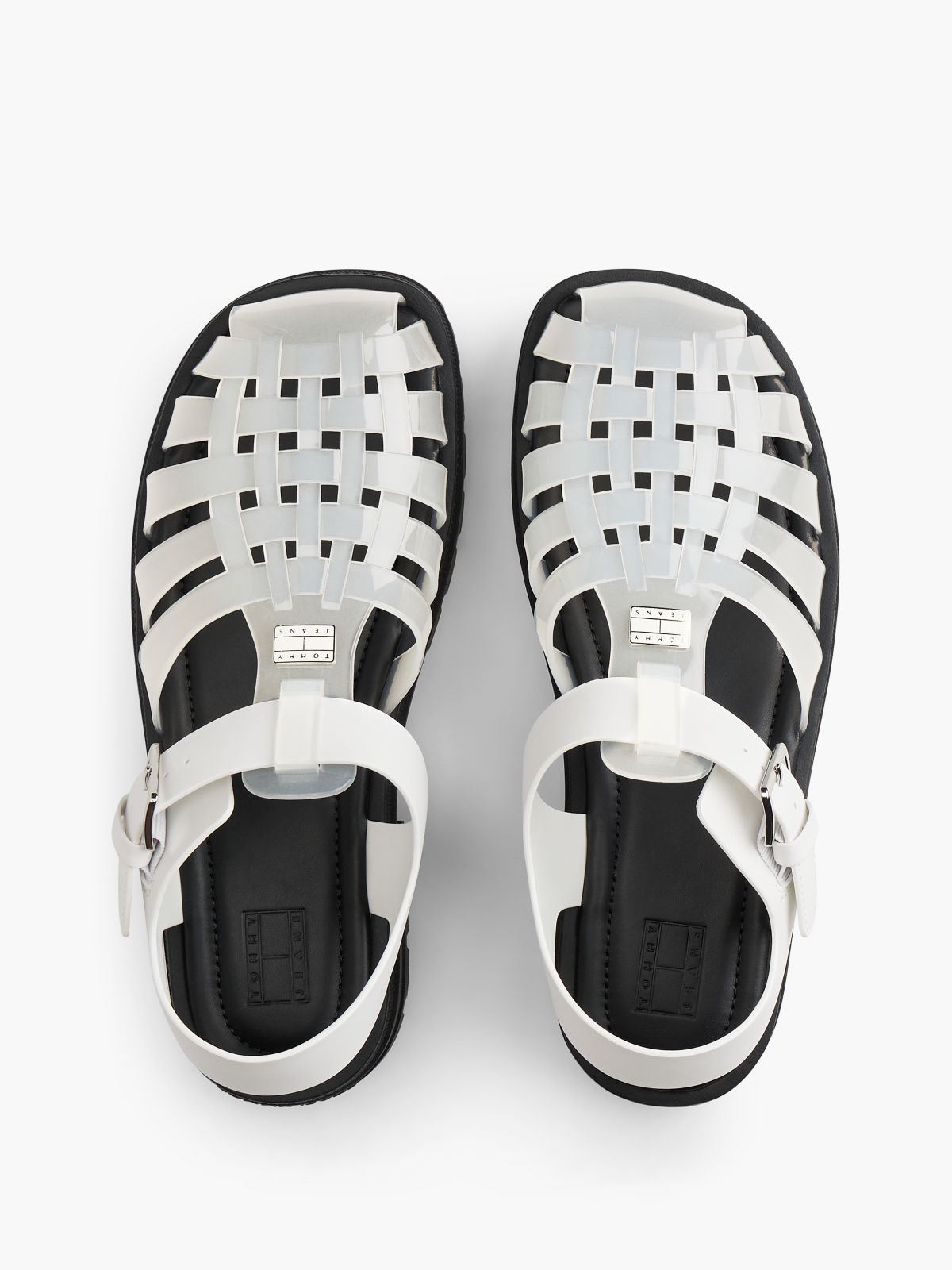 Jelly Chunky Cleat Fisherman Sandals — White