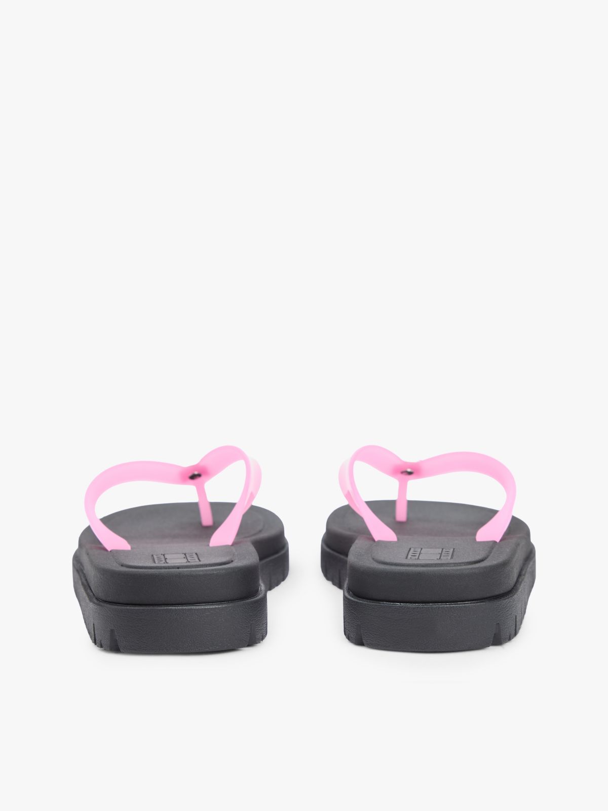 Jelly Cleat Wedge Flip-Flops — Pink