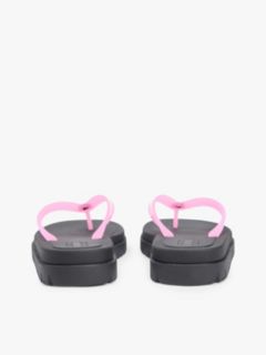 Jelly Cleat Wedge Flip-Flops — Pink 4