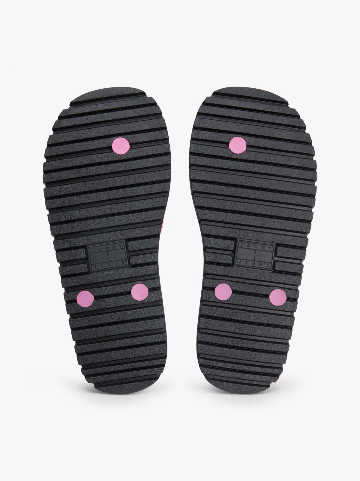 Jelly Cleat Wedge Flip-Flops — Pink
