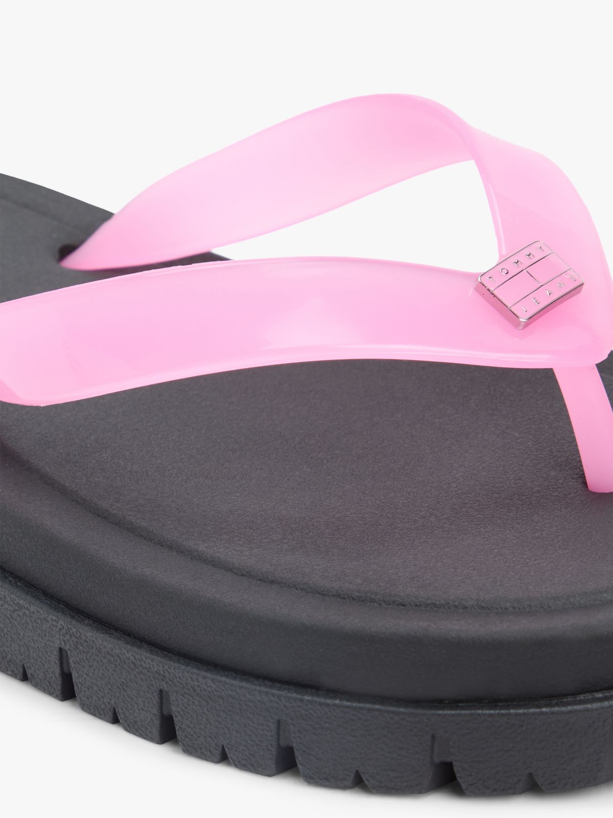 Jelly Cleat Wedge Flip-Flops — Pink