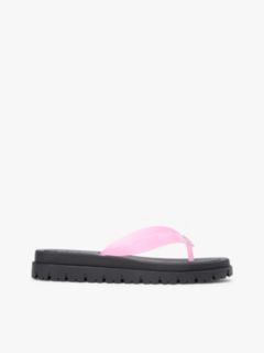 Jelly Cleat Wedge Flip-Flops — Pink 1