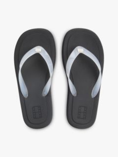 Jelly Cleat Wedge Flip-Flops — White 3