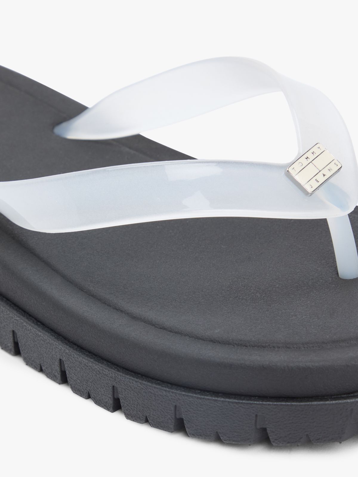 Jelly Cleat Wedge Flip-Flops — White