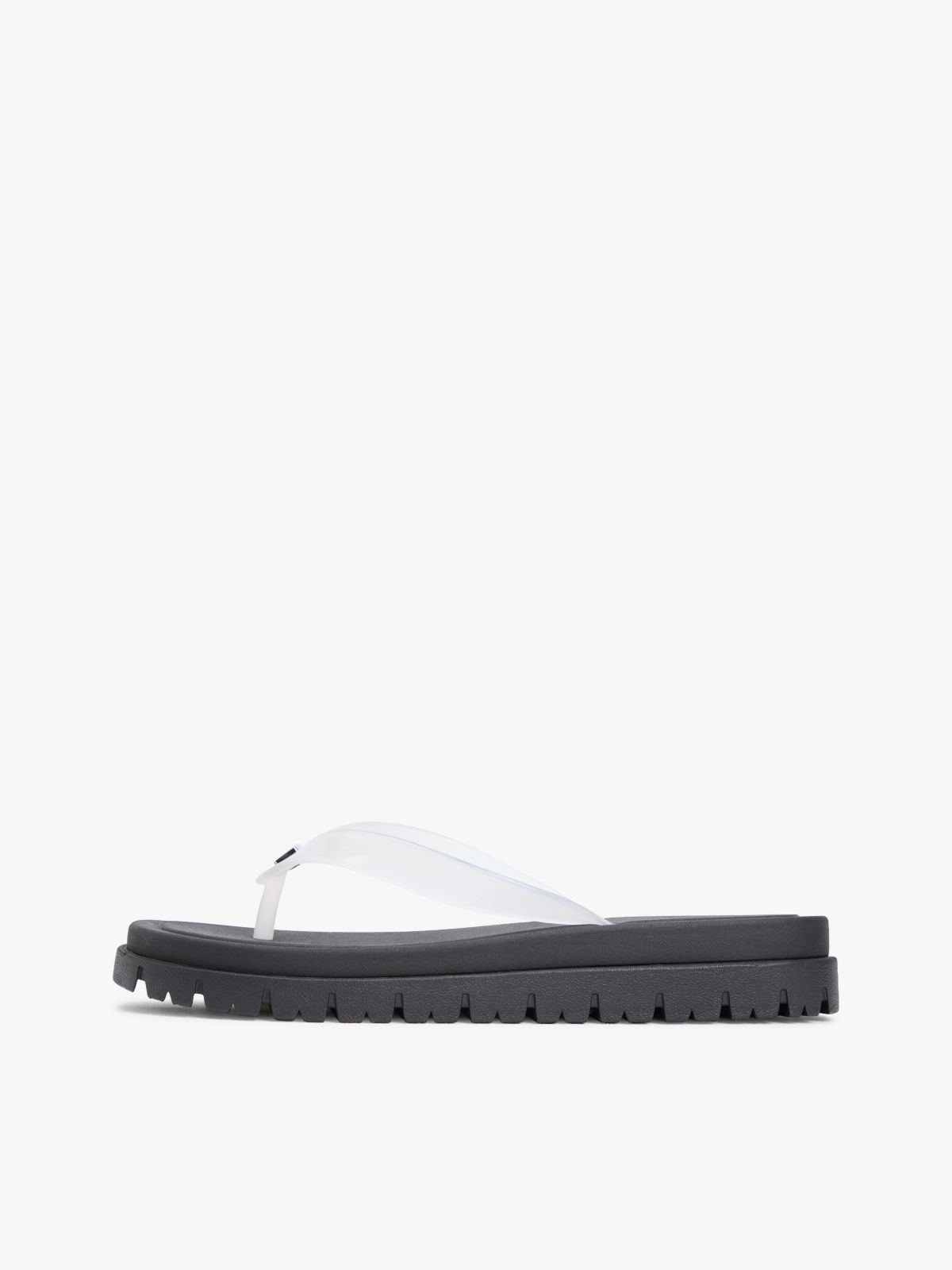 Jelly Cleat Wedge Flip-Flops — White