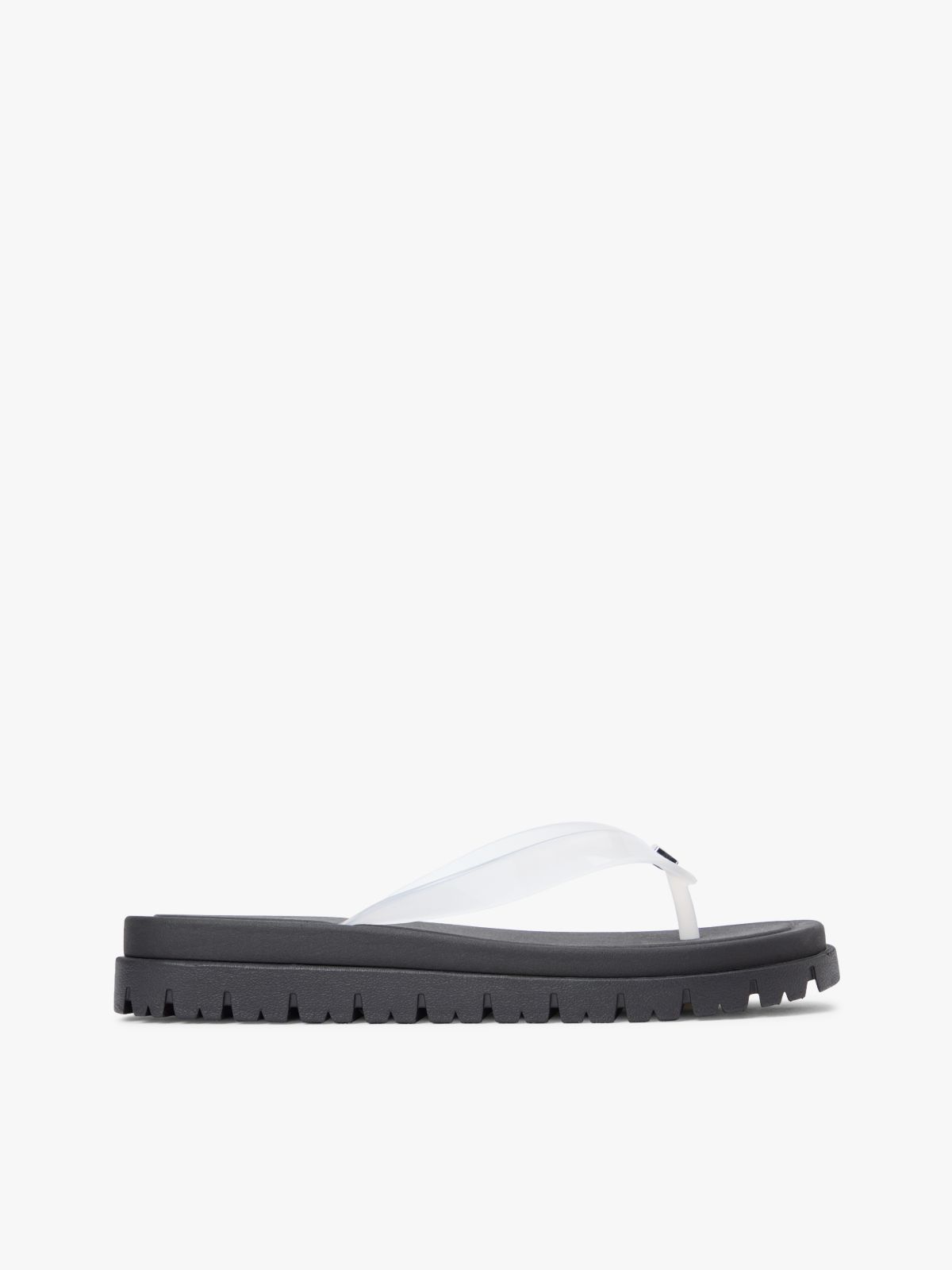 Jelly Cleat Wedge Flip-Flops — White