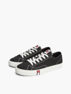 Archive Flag Stripe Canvas Trainers — Black 2