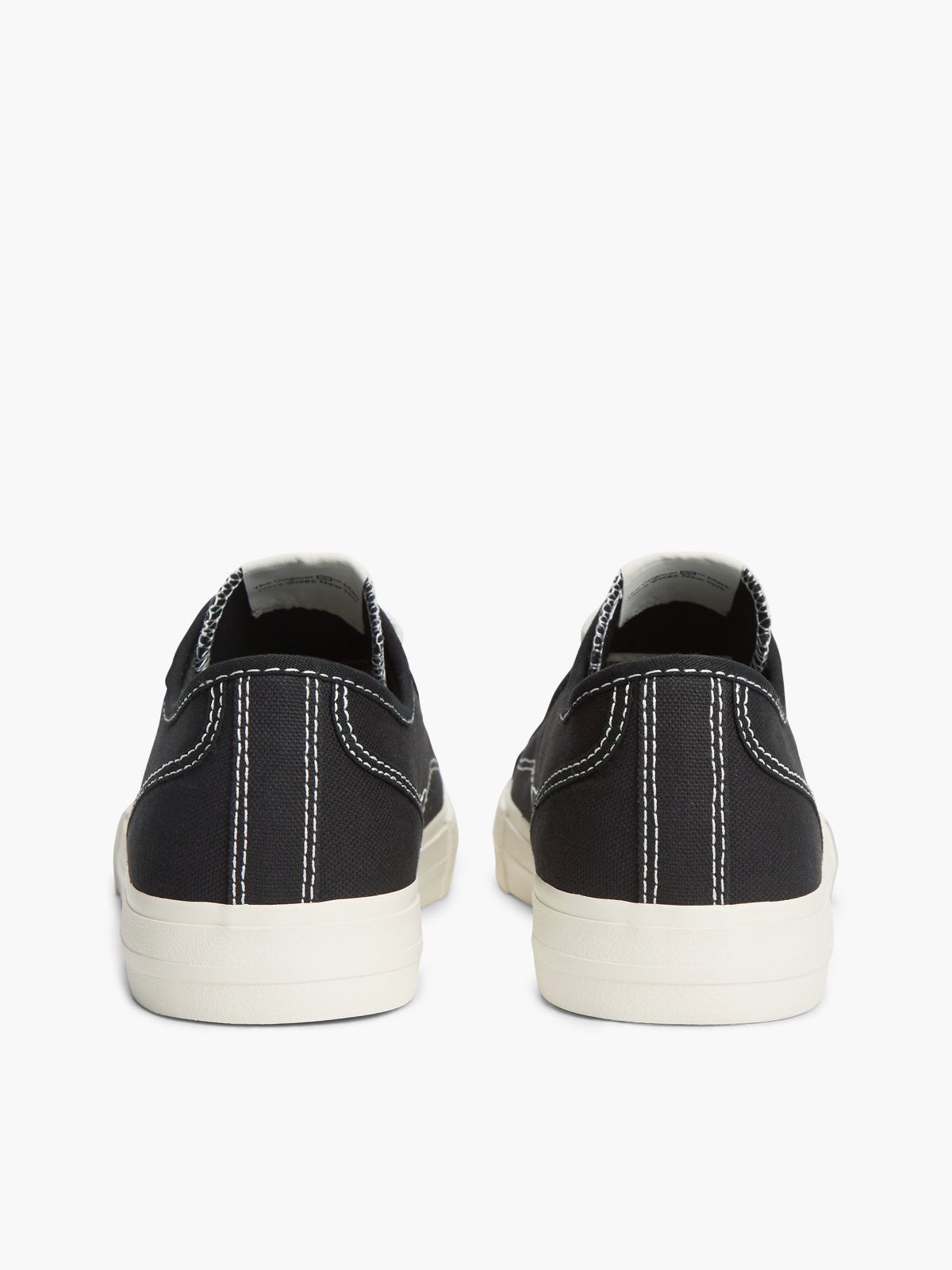 Archive Flag Stripe Canvas Trainers — Black