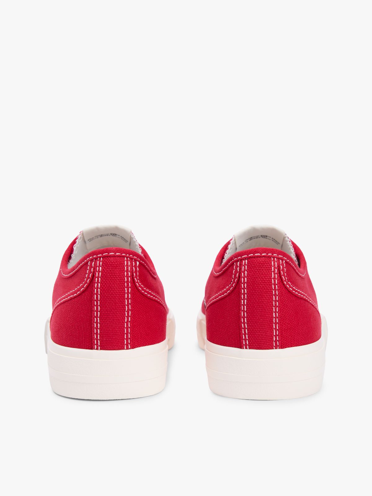 Archive Flag Stripe Canvas Trainers — Red