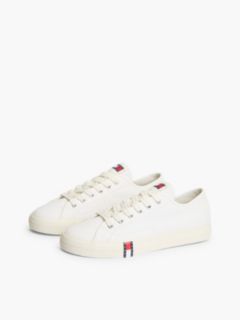 Archive Flag Stripe Canvas Trainers — White 2