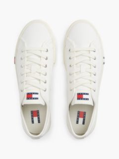 Archive Flag Stripe Canvas Trainers — White 3