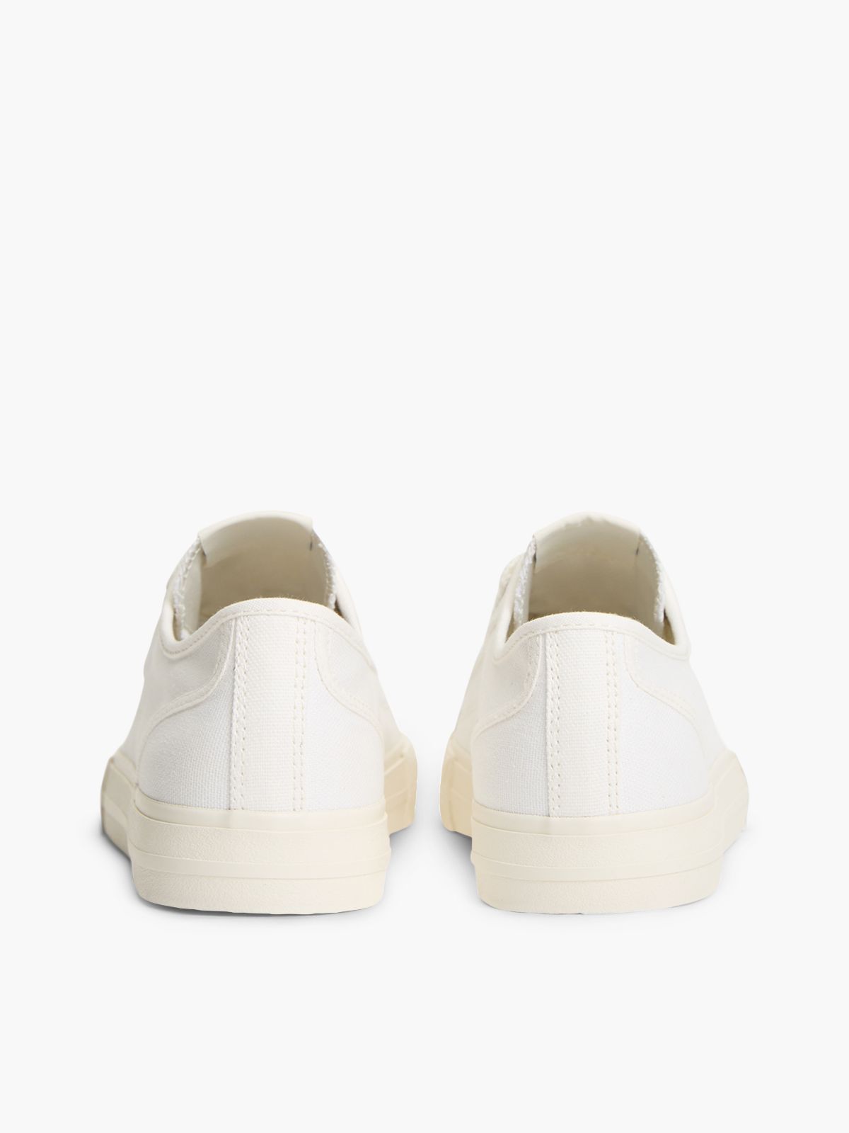 Archive Flag Stripe Canvas Trainers — White