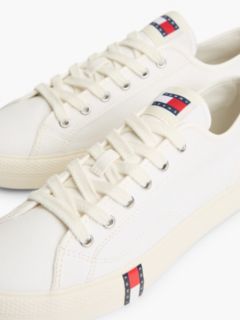 Archive Flag Stripe Canvas Trainers — White 6