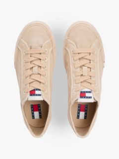 Archive Flag Stripe Washed Canvas Trainers — Beige 3