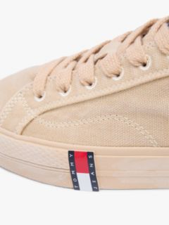 Archive Flag Stripe Washed Canvas Trainers — Beige 6