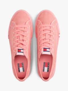 Archive Flag Stripe Washed Canvas Trainers — Pink 3