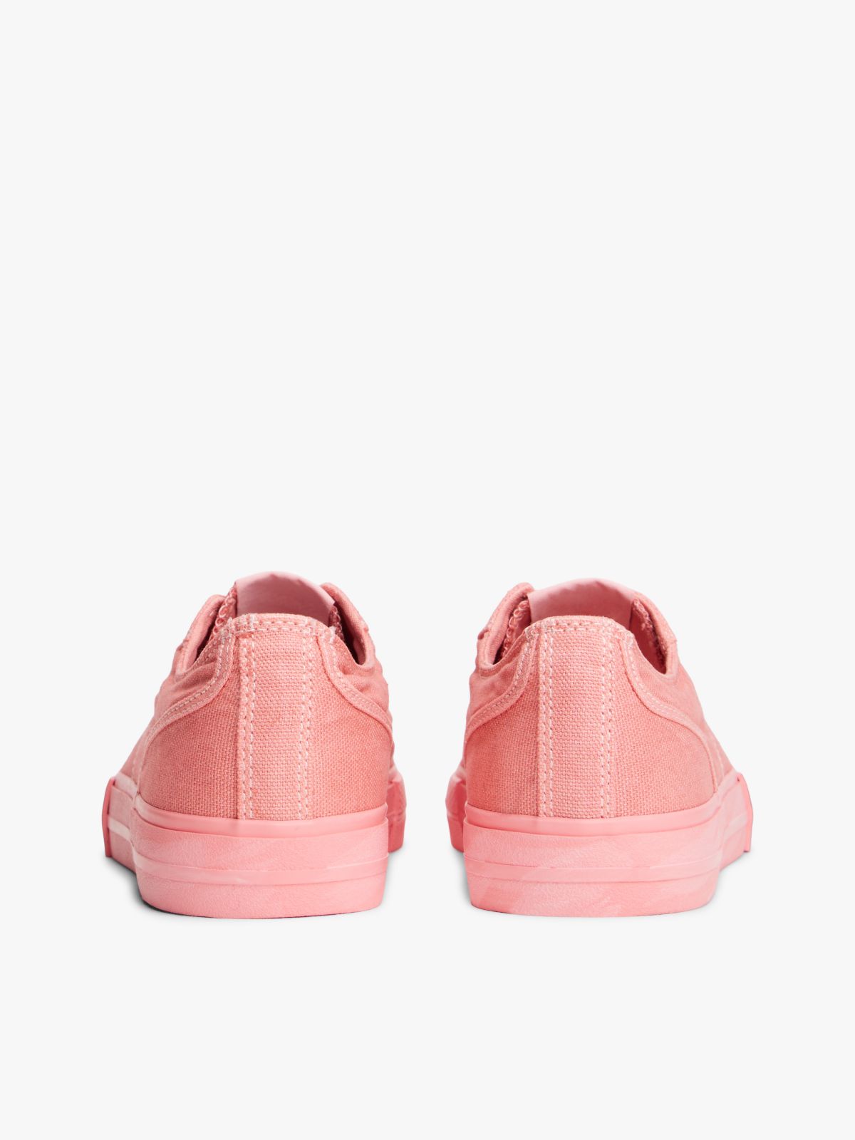Archive Flag Stripe Washed Canvas Trainers — Pink