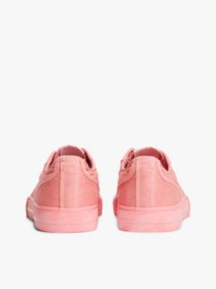 Archive Flag Stripe Washed Canvas Trainers — Pink 4