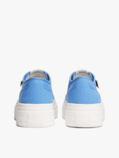 Canvas Platform Trainers With Charms — Blue 4