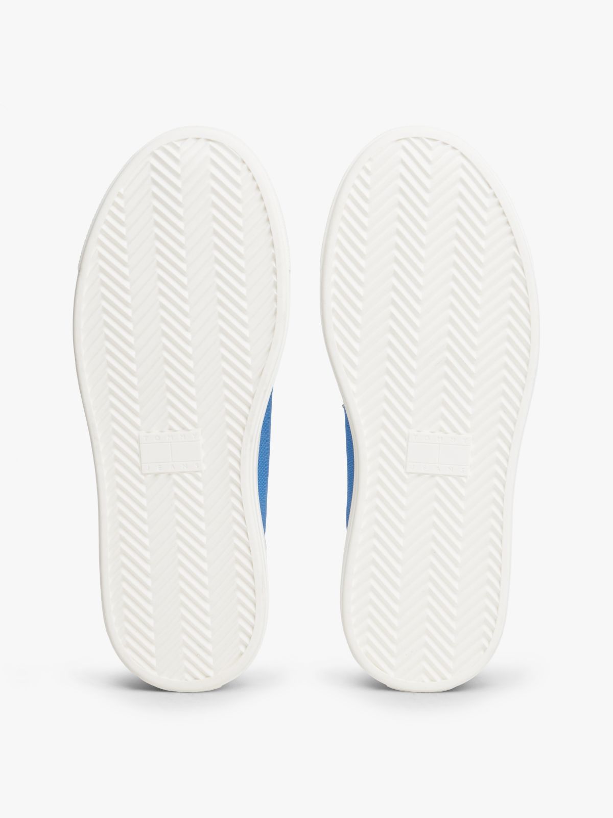Canvas Platform Trainers With Charms — Blue