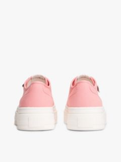 Canvas Platform Trainers With Charms — Pink 4