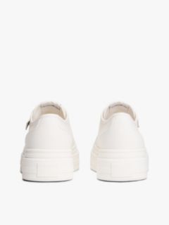 Canvas Platform Trainers With Charms — White 4