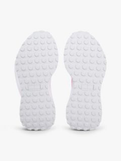 Mesh Jacquard Knit Cleat Trainers — Pink 5