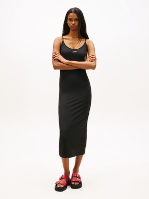 czerwony sandały na masywnej podeszwie z protektorem dla kobiety - tommy jeans