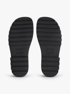 Chunky Cleat Double Buckle Sandals — White 5