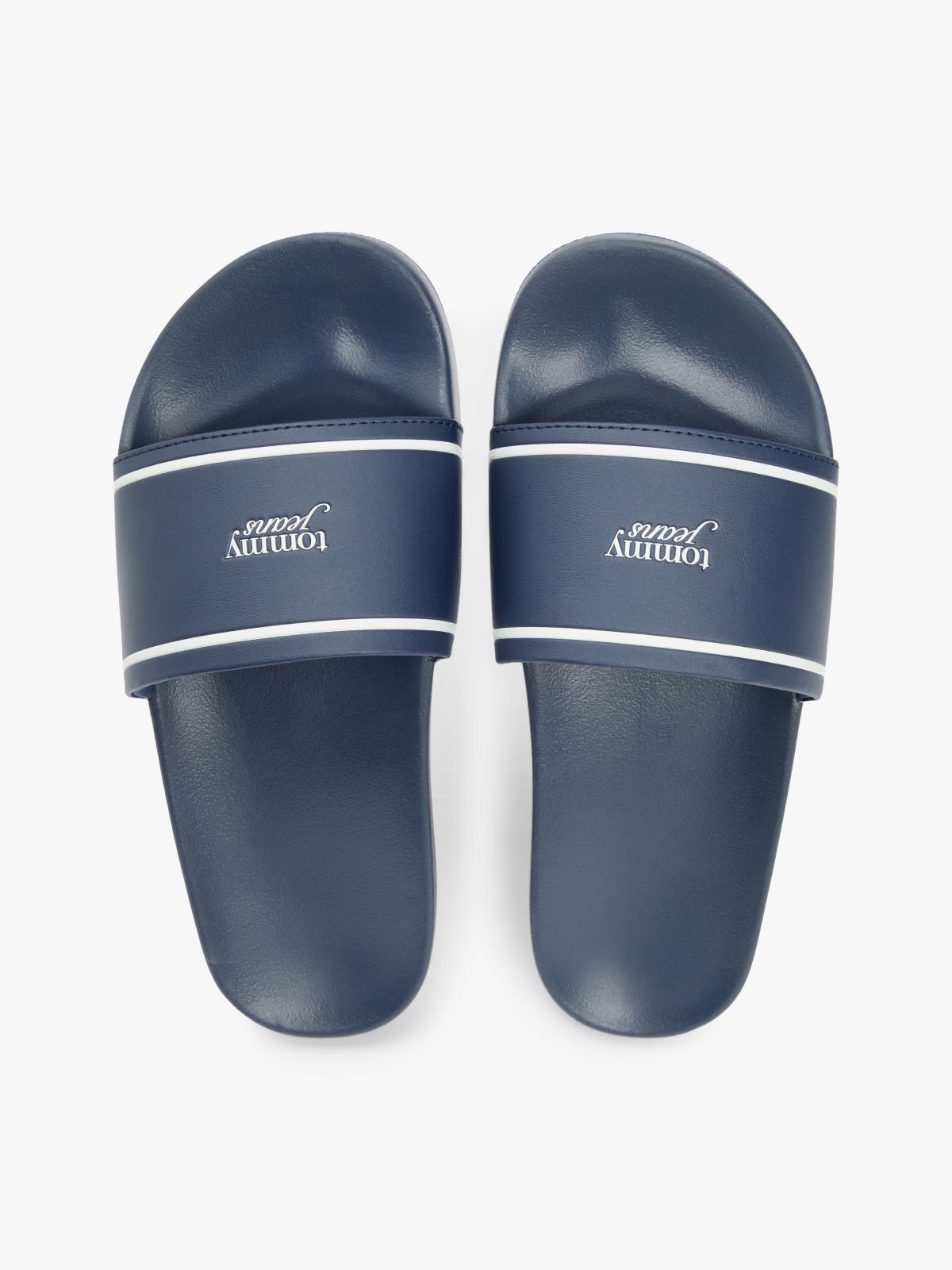 Logo Contoured Pool Slides — Blue