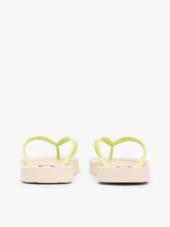 Fine Cleat Embossed Logo Flip-Flops — Green 4
