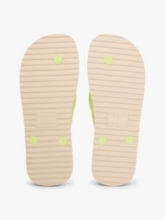 Fine Cleat Embossed Logo Flip-Flops — Green 5