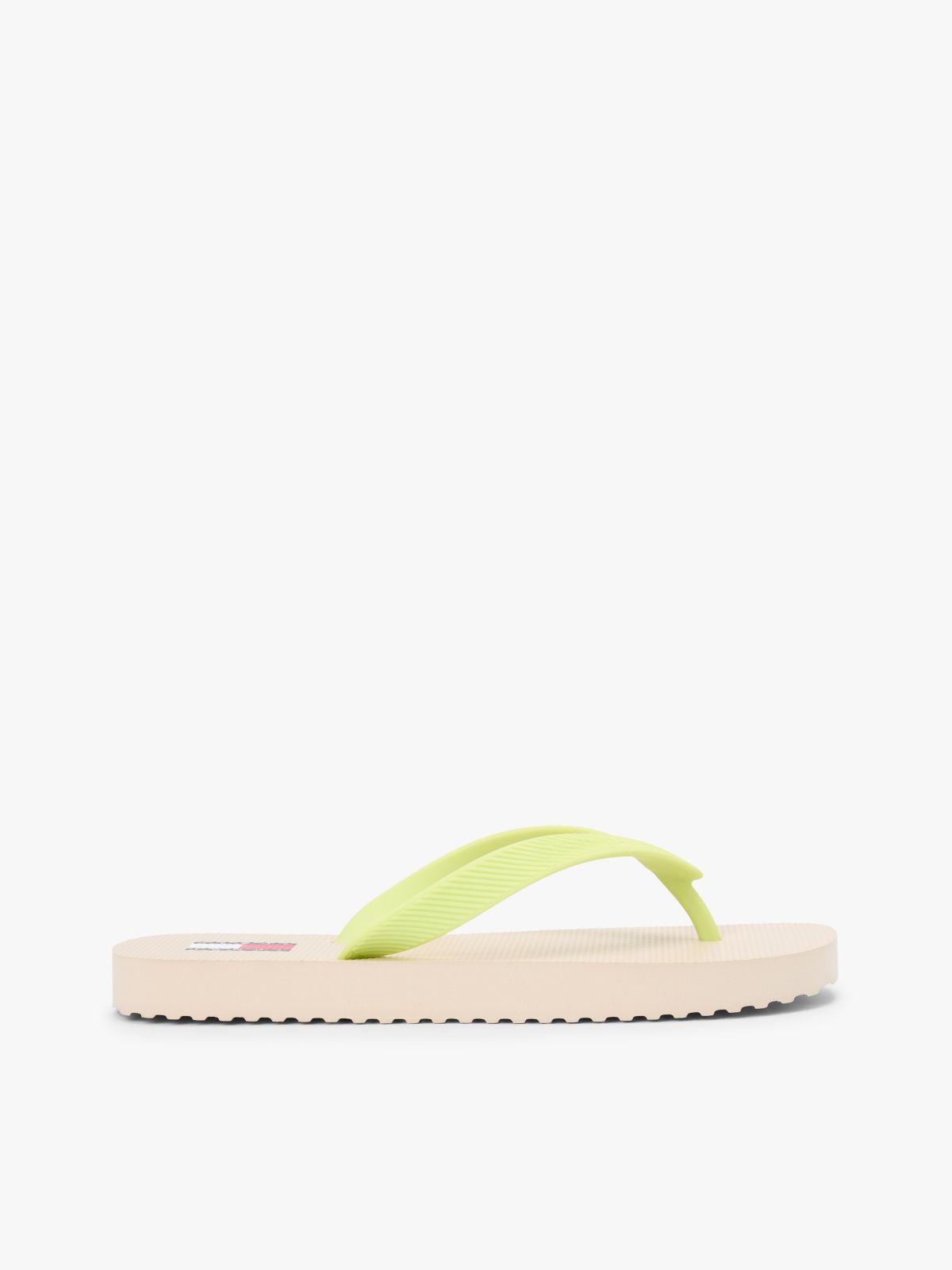 Fine Cleat Embossed Logo Flip-Flops — Green