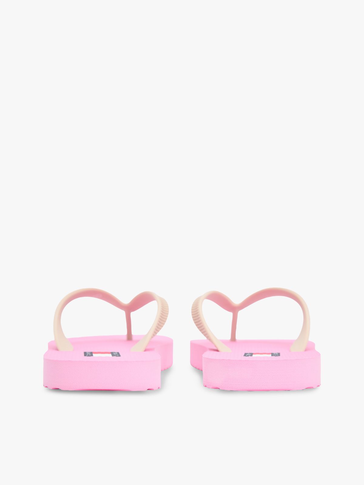 Fine Cleat Embossed Logo Flip-Flops — Pink