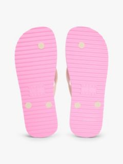 Fine Cleat Embossed Logo Flip-Flops — Pink 5
