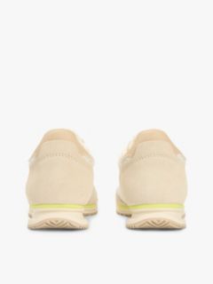 Low Profile Mixed Texture Knit Trainers — Green 4