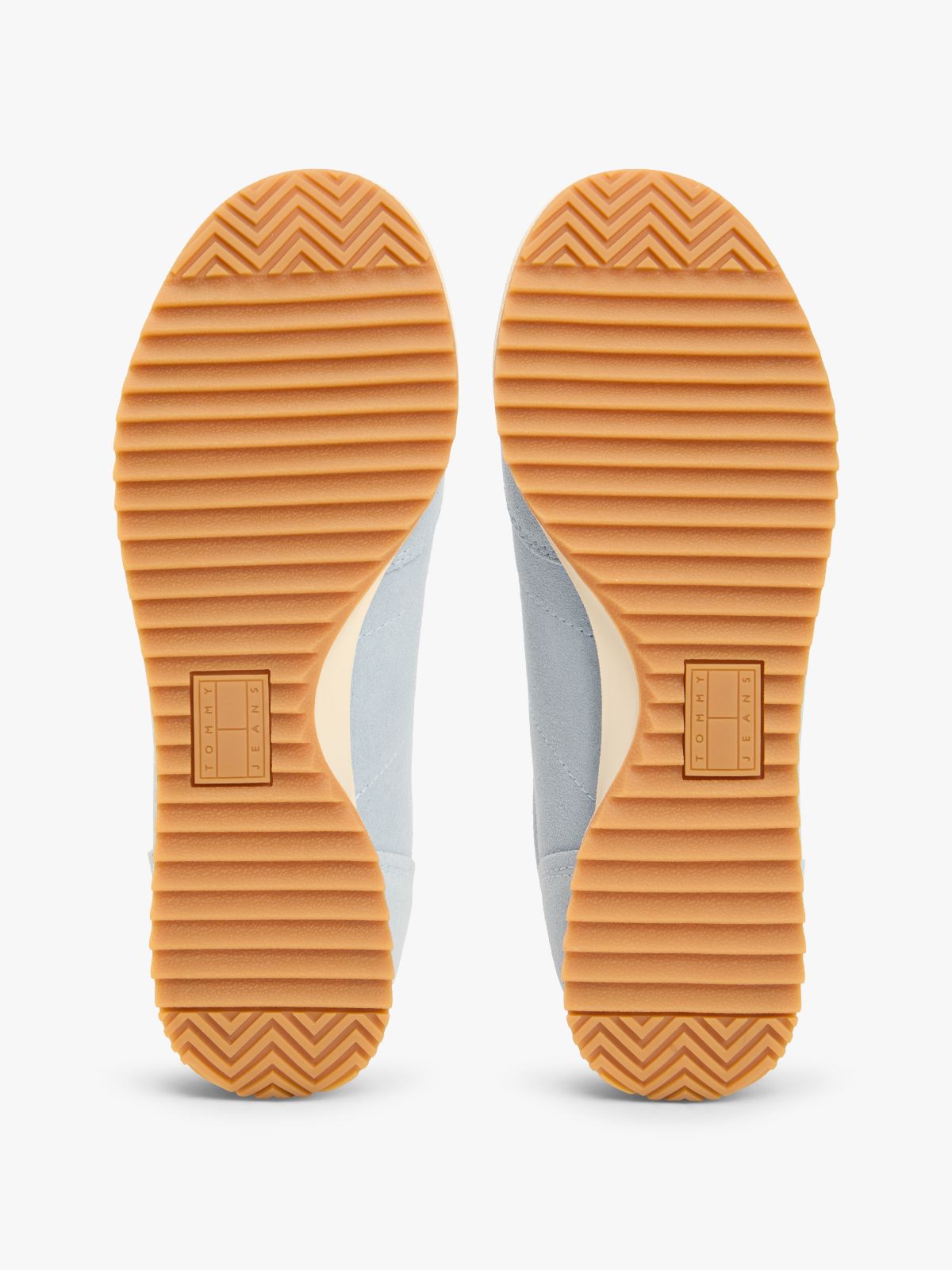 Low Profile Suede Serrated Trainers — Blue
