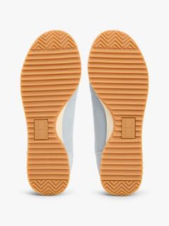 Low Profile Suede Serrated Trainers — Blue 5