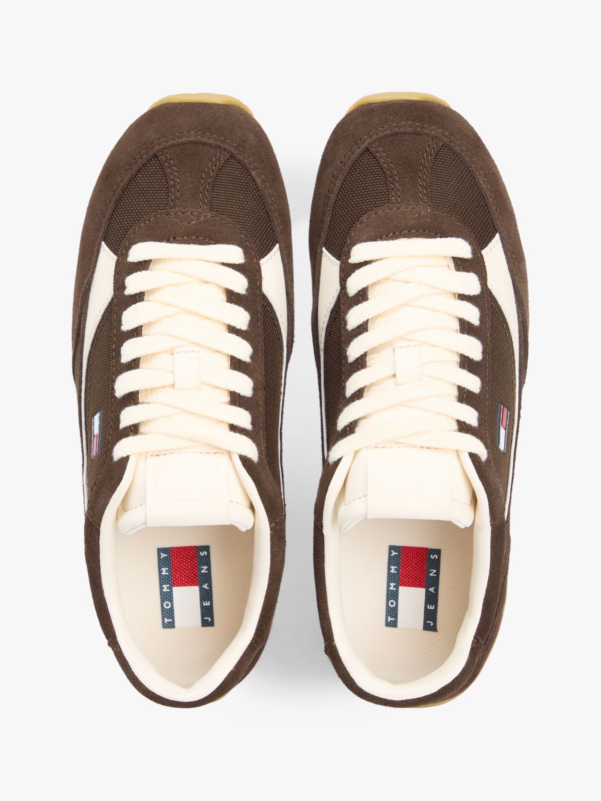 Suede Cleat Archive Runner Trainers — Brown